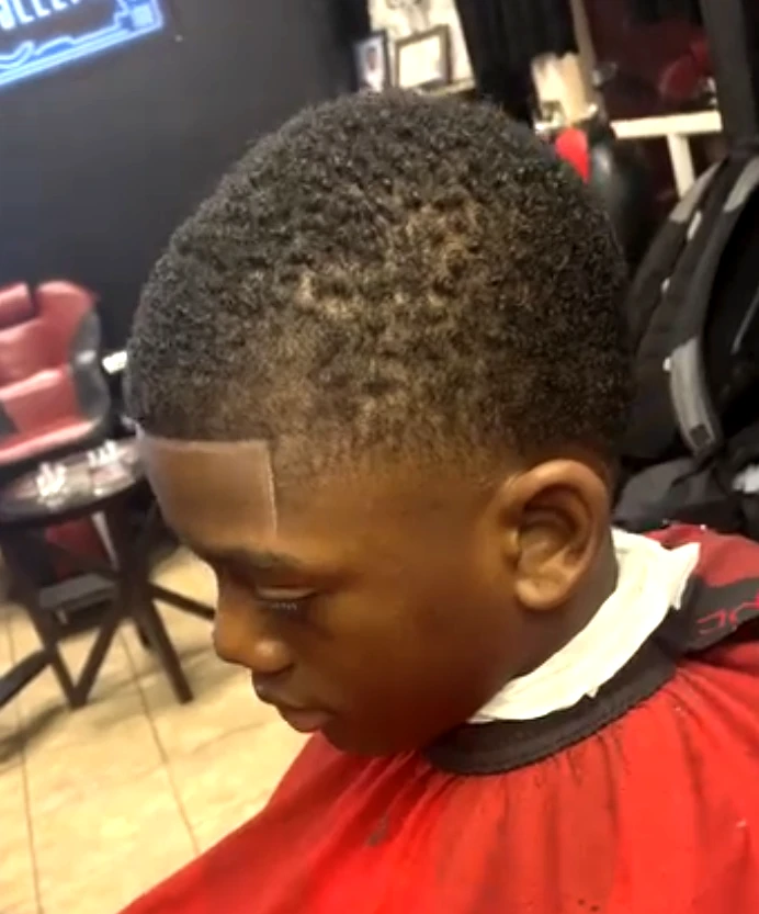 Young client fresh cut